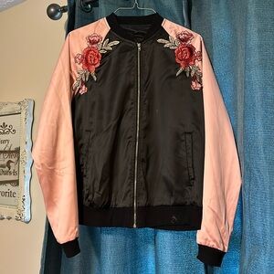 Silk Bomber Jacket